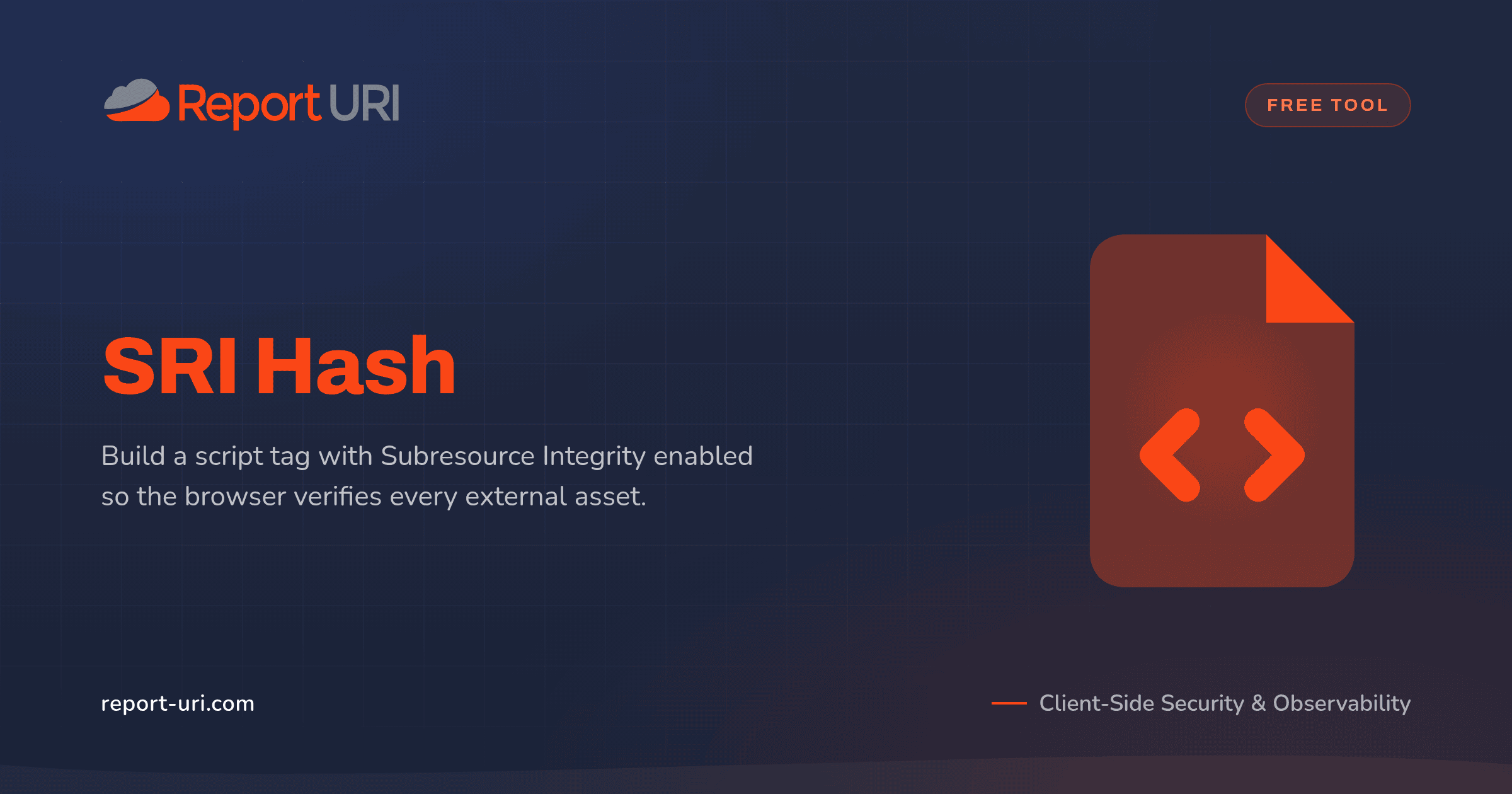 SRI Hash Generator | Report URI
